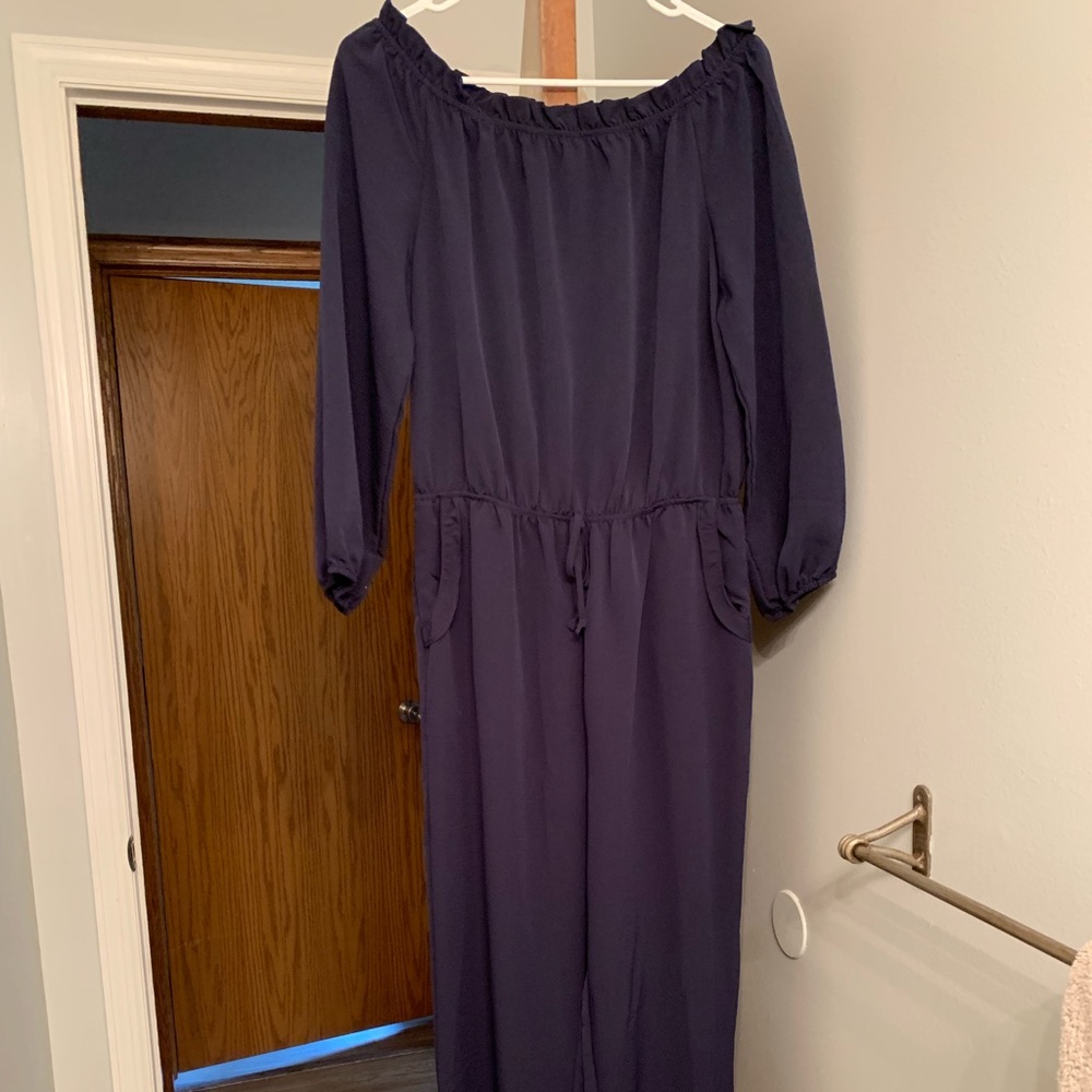 Off shoulder, Blue Rain Jumpsuit M